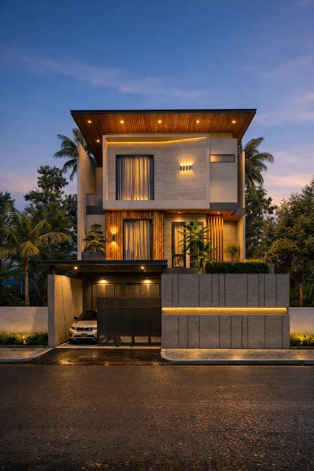 Desain Rumah Modern Tropis